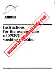 Visualizza Z929T pdf Manuale di istruzioni