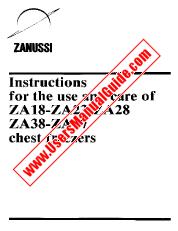 Ver ZA23 pdf Manual de instrucciones