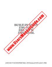 Voir ZBS703BL pdf Mode d'emploi - Nombre Code produit: 949710357