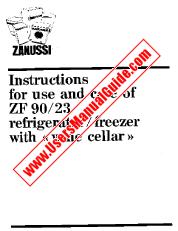 Ver ZF90/23 pdf Manual de instrucciones