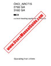Voir Arctis 2792-1GA pdf Mode d'emploi - Nombre Code produit: 928341003