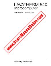 View Lavatherm 540 A pdf Instruction Manual - Product Number Code:607626002