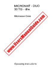 Ansicht Micromat DUO 30 TG w pdf Bedienungsanleitung - Artikelnummer Code: 947002380