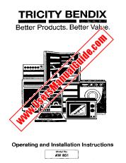 Ver AW851 pdf Manual de instrucciones - Código de número de producto: 914280832