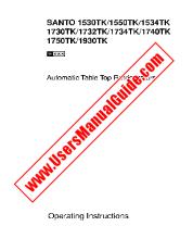 View Santo 1530 TK BLAU pdf Instruction Manual - Product Number Code:621023104