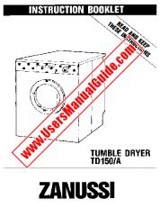 Ver TD150 pdf Manual de instrucciones - Código de número de producto: 916760005