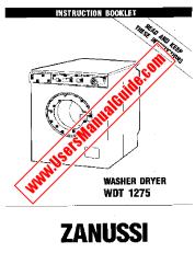 View WDT1275/B pdf Instruction Manual - Product Number Code:914634011