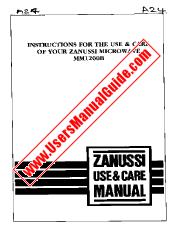 Ver ZMB32CTX pdf Manual de instrucciones - Código de número de producto: 947602112