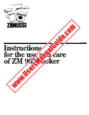 View ZM962 pdf Instruction Manual