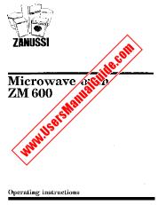 Ver ZM600 pdf Manual de instrucciones