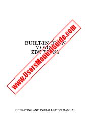 Voir ZBS703SS pdf Mode d'emploi - Nombre Code produit: 949710353