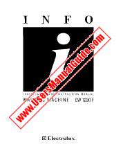 Ver EW1230F pdf Manual de instrucciones - Código de número de producto: 914847055