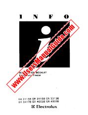 Ver ER3115B pdf Manual de instrucciones - Código de número de producto: 924692510