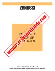 Ver ZCE620X pdf Manual de instrucciones - Código de número de producto: 947730152