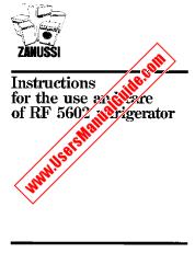 Visualizza RF5602 pdf Manuale di istruzioni