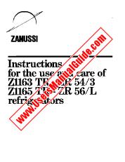 Vezi Z1165TR pdf Manual de utilizare