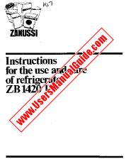 Ver ZB1420T pdf Manual de instrucciones