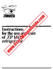 Ver ZP1411 pdf Manual de instrucciones