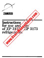 Ver ZP3173 pdf Manual de instrucciones