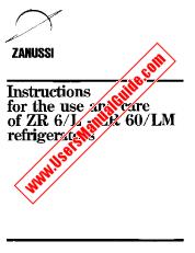 Ver ZR6L pdf Manual de instrucciones