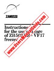 Visualizza ZB502V pdf Manuale di istruzioni
