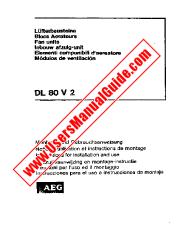 Vezi DL 80 V 2 pdf Manual de utilizare - Numar Cod produs: 610404903