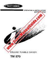 Voir TM570 pdf Mode d'emploi - Nombre Code produit: 949000617