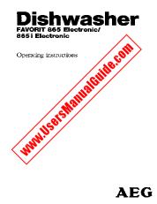 Ver Favorit 865 I pdf Manual de instrucciones - Código de número de producto: 606383205