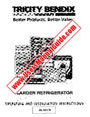 Ver BL601W pdf Manual de instrucciones - Código de número de producto: 928460416