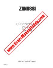 View ZA23S pdf Instruction Manual - Product Number Code:923788668