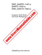 Voir Santo 1542iU pdf Mode d'emploi - Nombre Code produit: 923415079