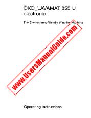 Vezi Lavamat 855 w pdf Manual de utilizare - Numar Cod produs: 605636025