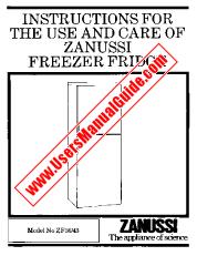 Vezi ZF36/43 pdf Manual de utilizare - Numar Cod produs: 924626003