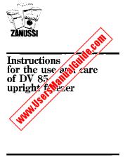 View DV85 pdf Instruction Manual - Product Number Code:922850036