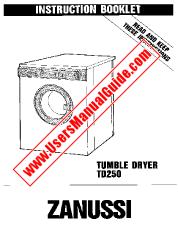 Vezi TD250 pdf Manual de utilizare - Numar Cod produs: 916760001