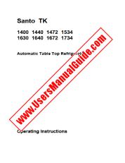 Ver Santo 1400 TK pdf Manual de instrucciones - Código de número de producto: 621071805