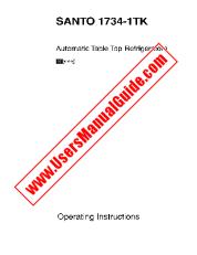 Vezi Santo 1734-1 TK pdf Manual de utilizare - Numar Cod produs: 621072810