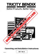 View BFF780W pdf Instruction Manual - Product Number Code:925770618