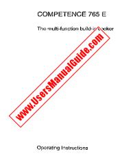Ver Competence 765 E pdf Manual de instrucciones - Código de número de producto: 611410934
