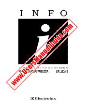 Ver ER2520B pdf Manual de instrucciones - Código de número de producto: 925601002