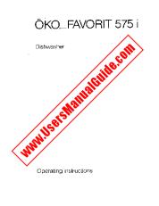 Ver Favorit 575I B pdf Manual de instrucciones - Código de número de producto: 606384058