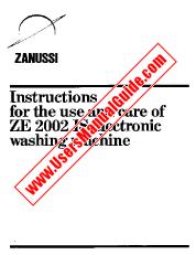 Ver ZE2002iS pdf Manual de instrucciones