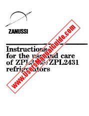 Ver ZPL2431 pdf Manual de instrucciones