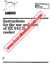 Ver ZE943B pdf Manual de instrucciones