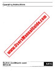 Vezi BH8.30 pdf Manual de utilizare - Numar Cod produs: 611572945