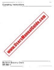 Vezi BH880T SB pdf Manual de utilizare - Număr Cod produs: 611563900
