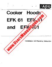 Voir EFK61 pdf Mode d'emploi - Nombre Code produit: 610403984