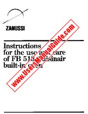 Visualizza FB513 pdf Manuale di istruzioni