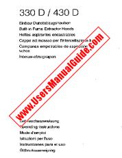 Ver 330 D d pdf Manual de instrucciones - Código de número de producto: 610439000