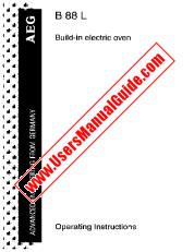Vezi B88L pdf Manual de utilizare - Numar Cod produs: 611563937